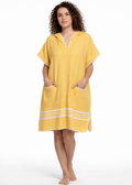 Turkish Cotton Poncho with Hood