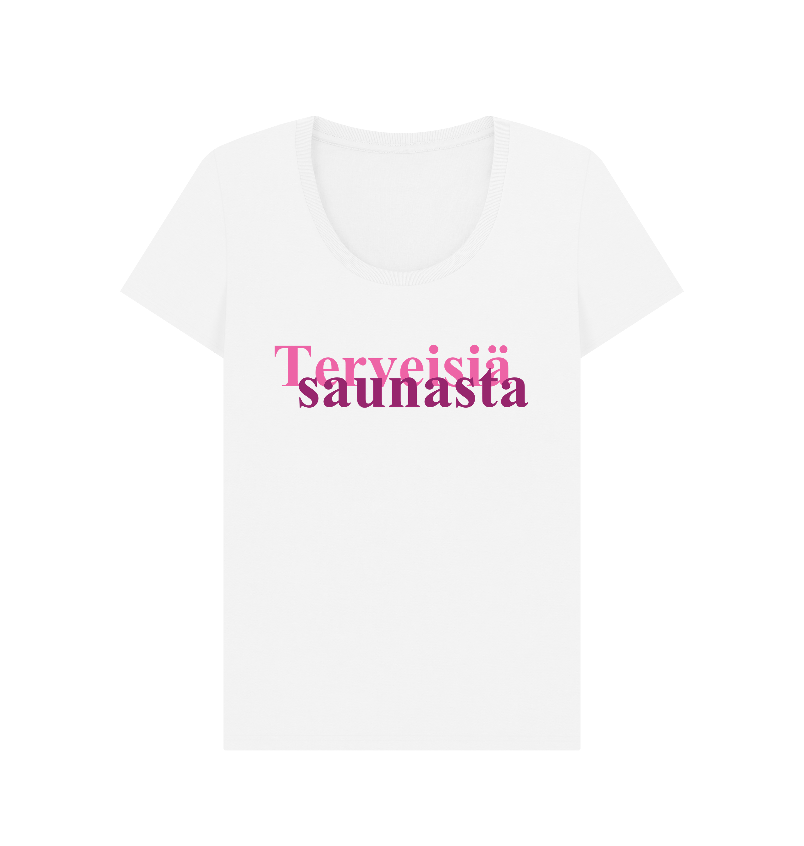 White Printed T-shirt Front