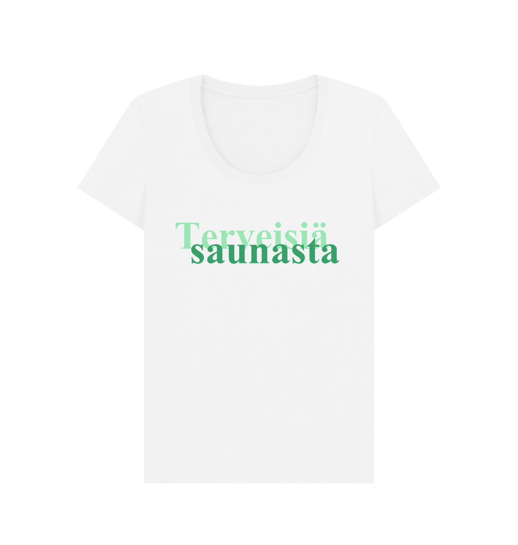White Printed T-shirt Front
