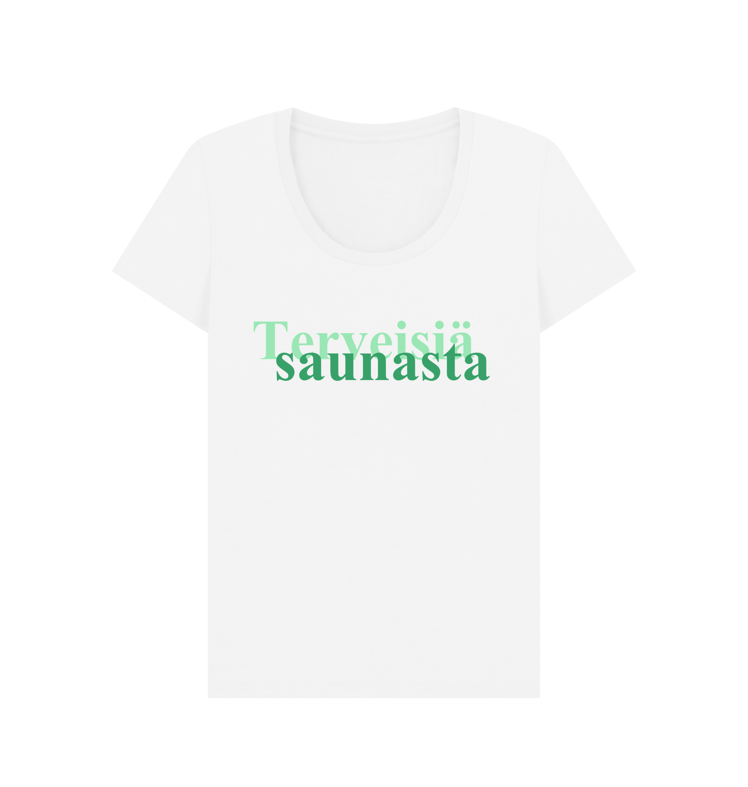 White Printed T-shirt Front