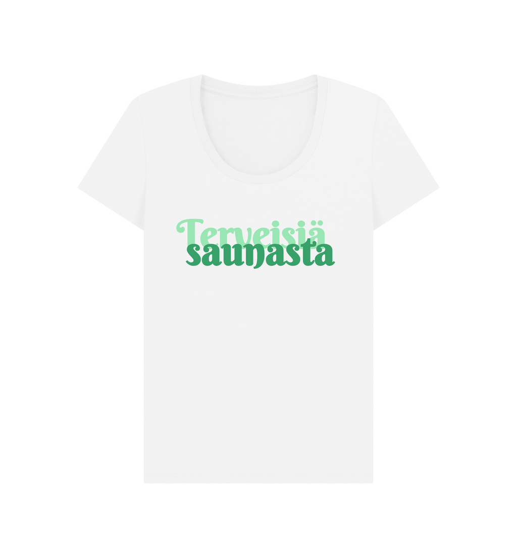 White Printed T-shirt Front