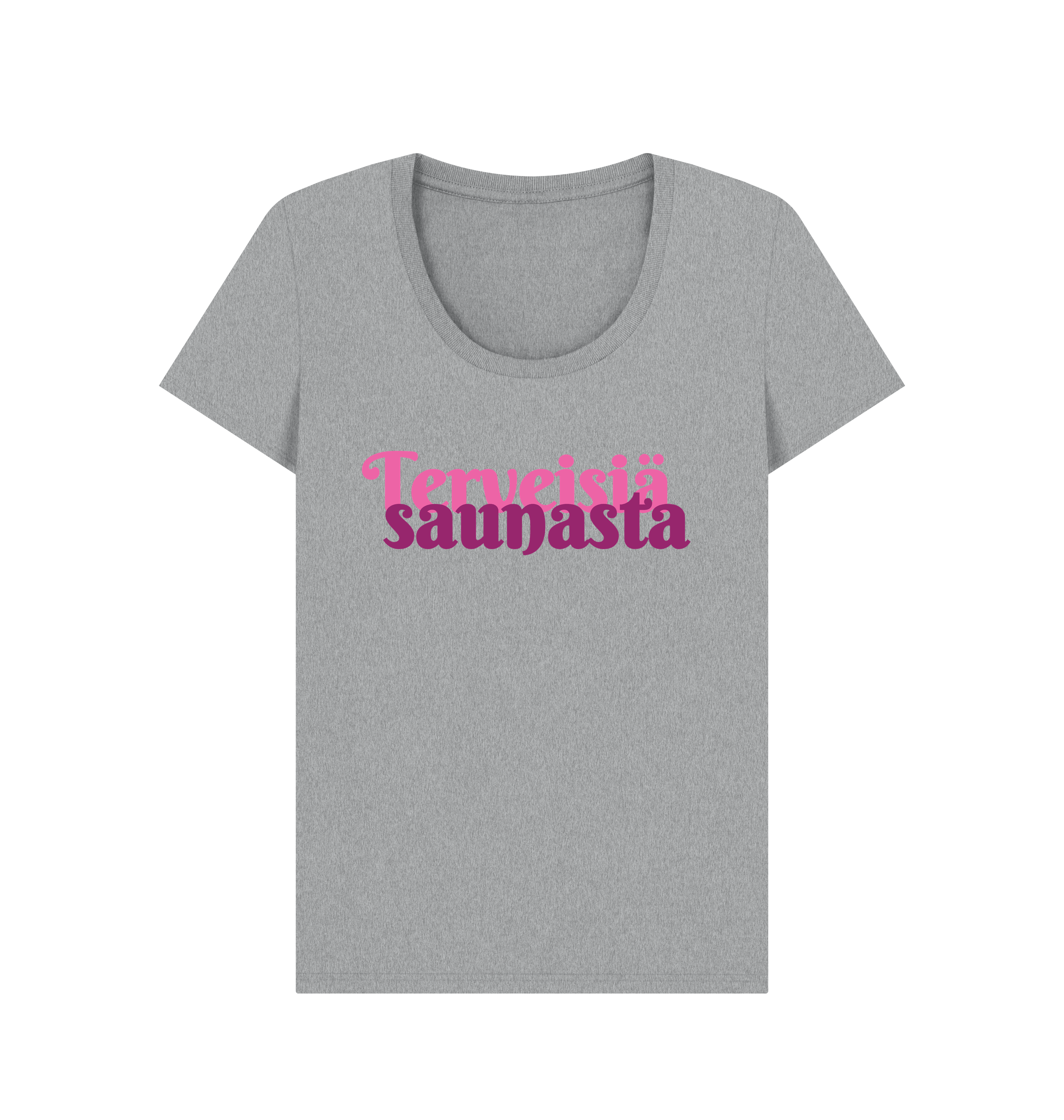 Athletic Grey Printed T-shirt Front