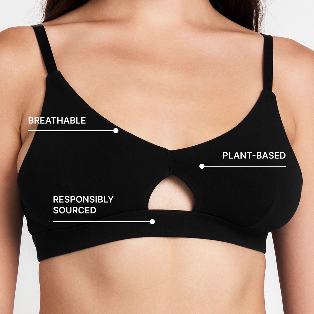 Hemp & Cotton Keyhole Bra
