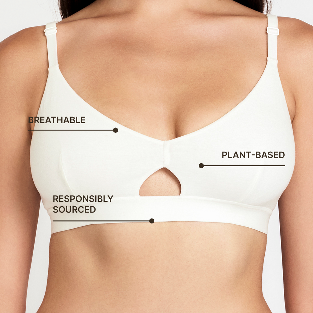 Hemp & Cotton Keyhole Bra