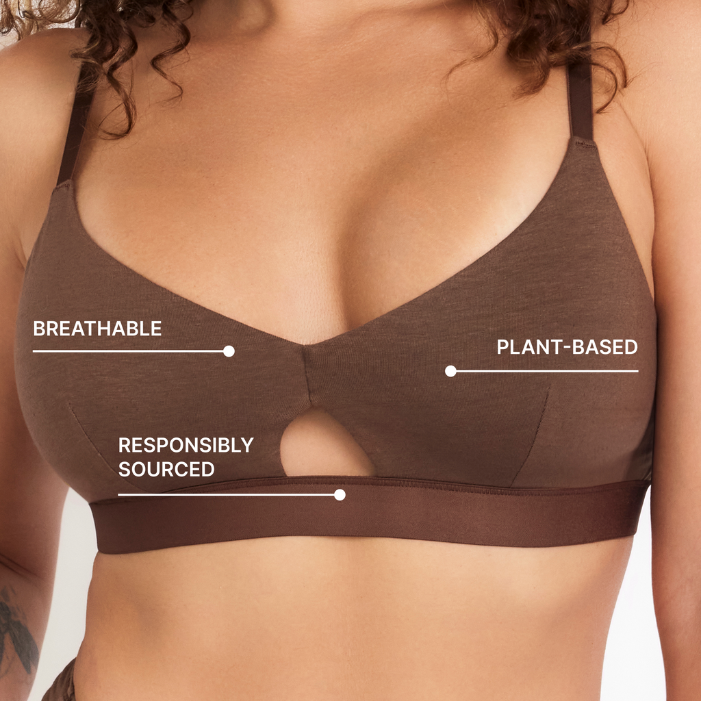Hemp & Cotton Keyhole Bra