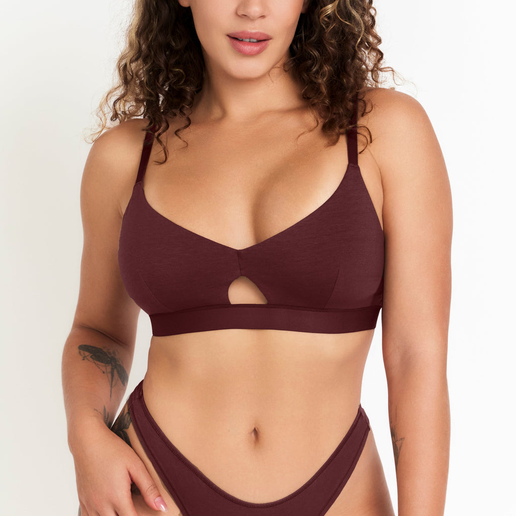 Hemp & Cotton Keyhole Bra