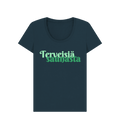 Denim Blue Printed T-shirt Front