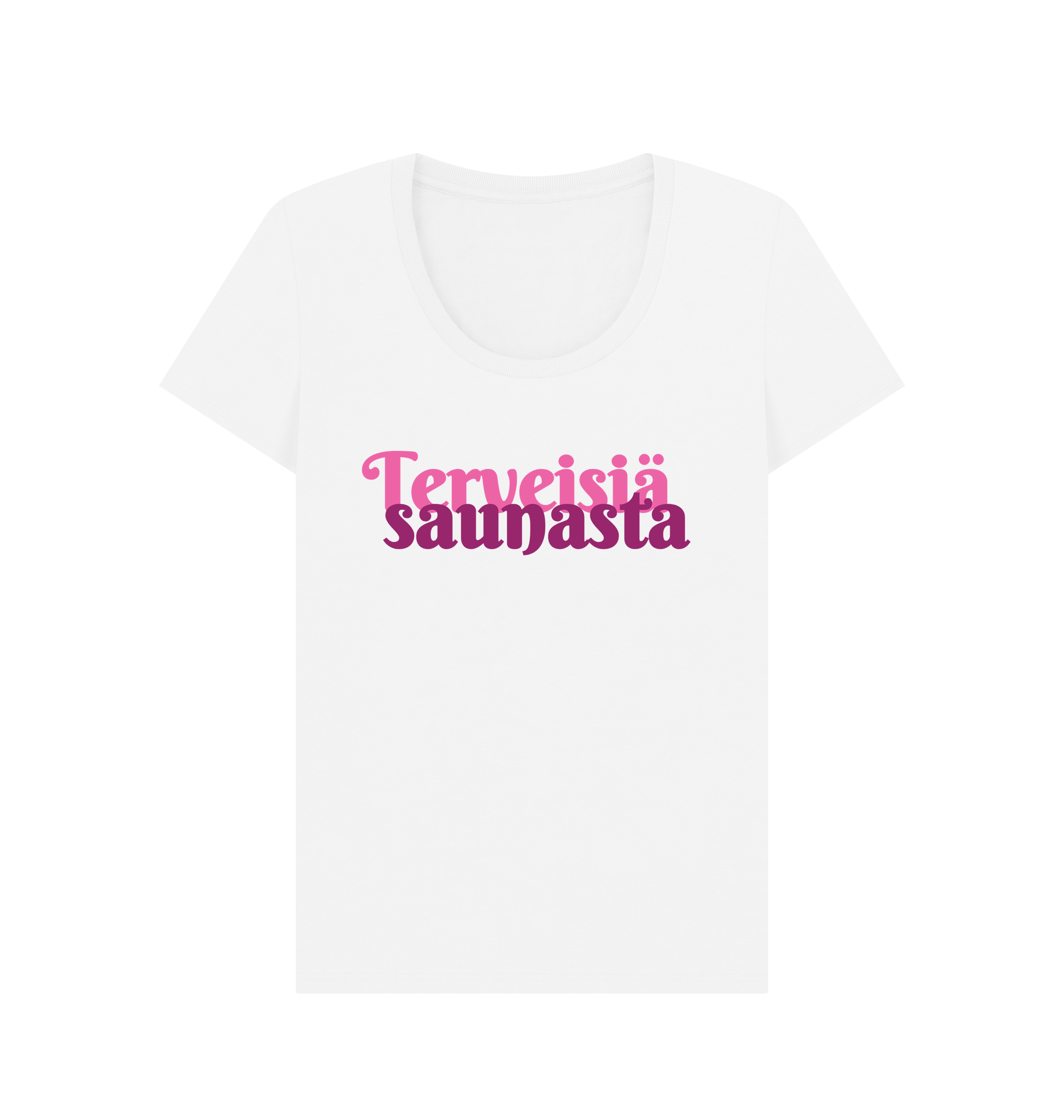 White Printed T-shirt Front